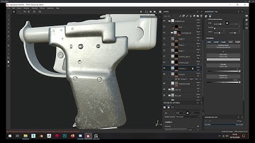 Free Gameready Weapon Texturing / Rendering Tutorial in Substance Painter / Marmoset Toolbag
