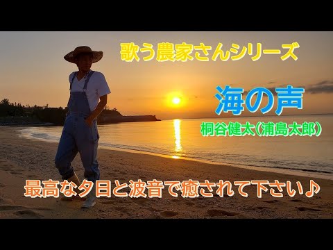 最高に綺麗な沖縄の海辺で歌ってみた。　歌う農家さんシリーズ  『海の声』  桐谷健太(浦島太郎)