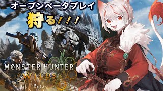 【モンスターハンターワイルズ】オープンベータ版(PS5)プレイ！～脳筋ガンランス猫が狩るッ！！！～【女性実況・初見プレイ】