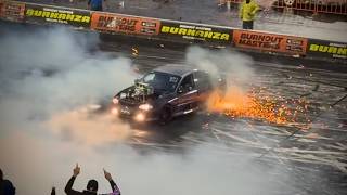 SPASTIC destroys fresh tyres in seconds on the BURNOUT MASTERS Good Fryday pad! screenshot 1