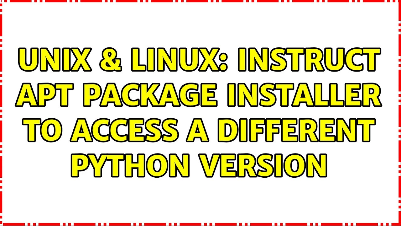 Unix & Linux instruct apt package installer to access a different