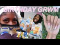 Birthday GRWM: I SPENT $500 on EYEBROWS, NAILS, and HAIR (I WAS STRESSED TF OUT) | Ty.Ahmara♡