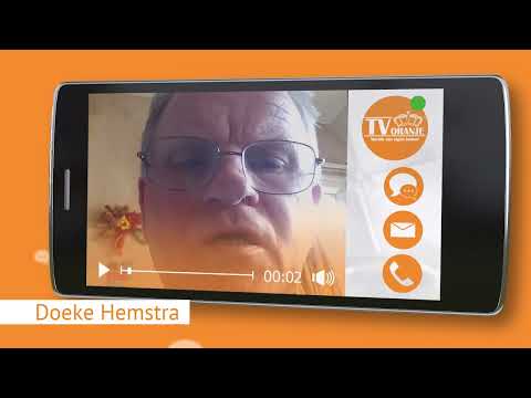 TV Oranje app videoboodschap - Doeke Hemstra