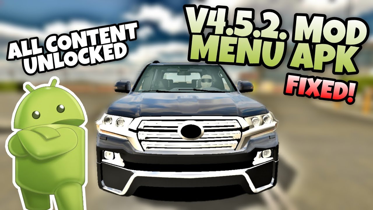 Car Parking Multiplayer V4.5.2 Mod Menu Apk | Fixed (All Paid Content