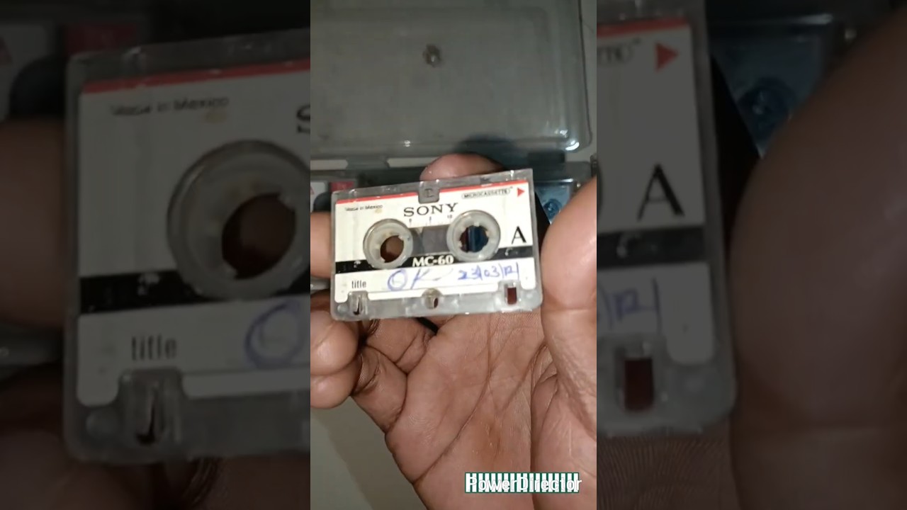 Sony, Panasonic ,Sanyo micro audio cassette's