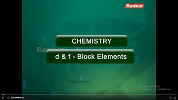 D & F Block Elements Chemistry for JEE Main by D.Surendra Reddy  Sir | Transition elements