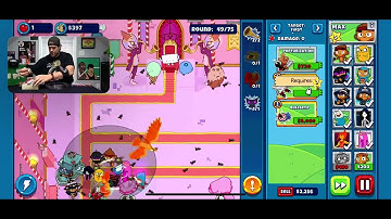 Bloons adventure time td: candy cornered map 1 impoppable mode speedrun (w LABeast)