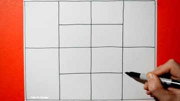 Daily Line Illusion #95 / 3D Abstract Pattern / Satisfying & Relaxing / Art Therapy