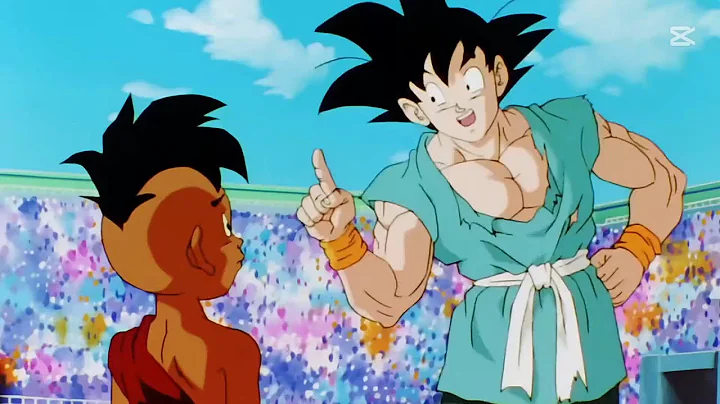 Uub and Goku: The Future of Earth at the World Martial Arts Tournament.