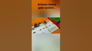 Arduino based smart gate system project.. | Ultrasonic sensor | servo motor.