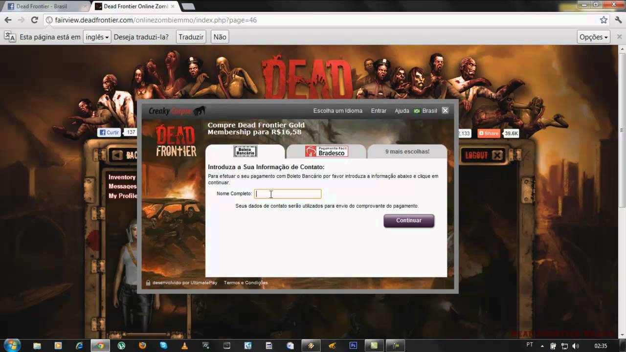 Dead Frontier Brasil - Tutorial Gold Membership (GM)