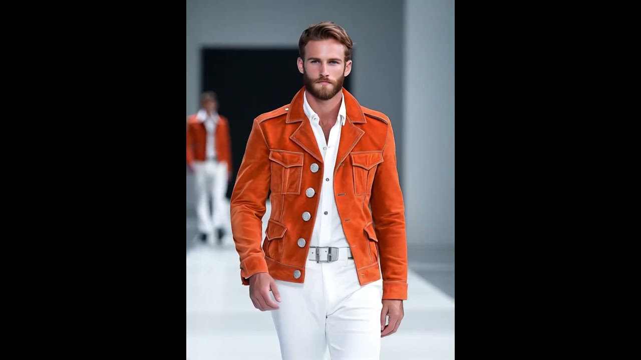 Men's Multi-pocket Suede Jacket