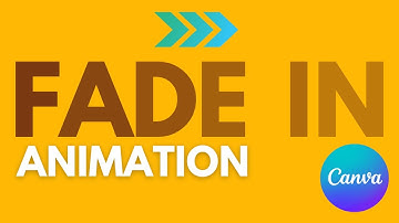 How to Fade Text In using  canva animation