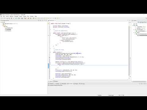 Buttons und Textfelder benutzen - Eclipse