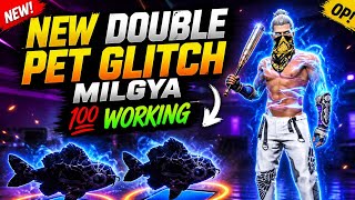 Free Fire Steel A Pet New Double pet glitch milgya 💯 working glitch #ffmax #steelpet #doublepet 