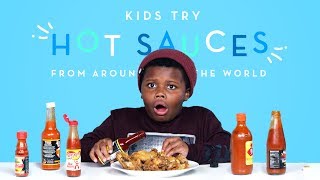 kids try hot sauces from around the world kids try hiho kids