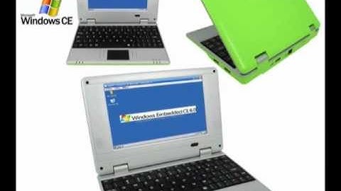 Mini 7inch Laptop LCD Windows CE 6.0 VIA VT8650 800MHz 2GB HDD WIFI Netbook(Green)46041
