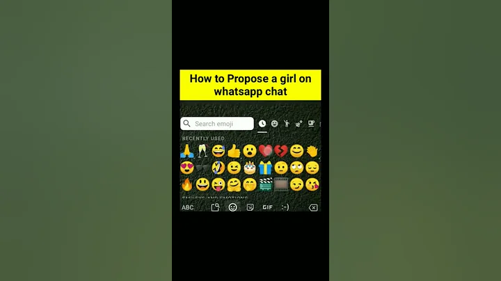 How to propose 💓a girl on whatsapp chat in a unique way | #shorts