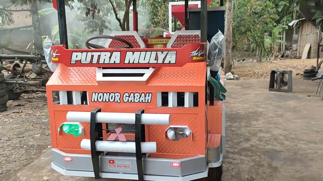 proses muat selep padi keliling tujuan banyuasin palembang