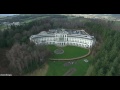 Powerscourt house and gardens  4k drone footage