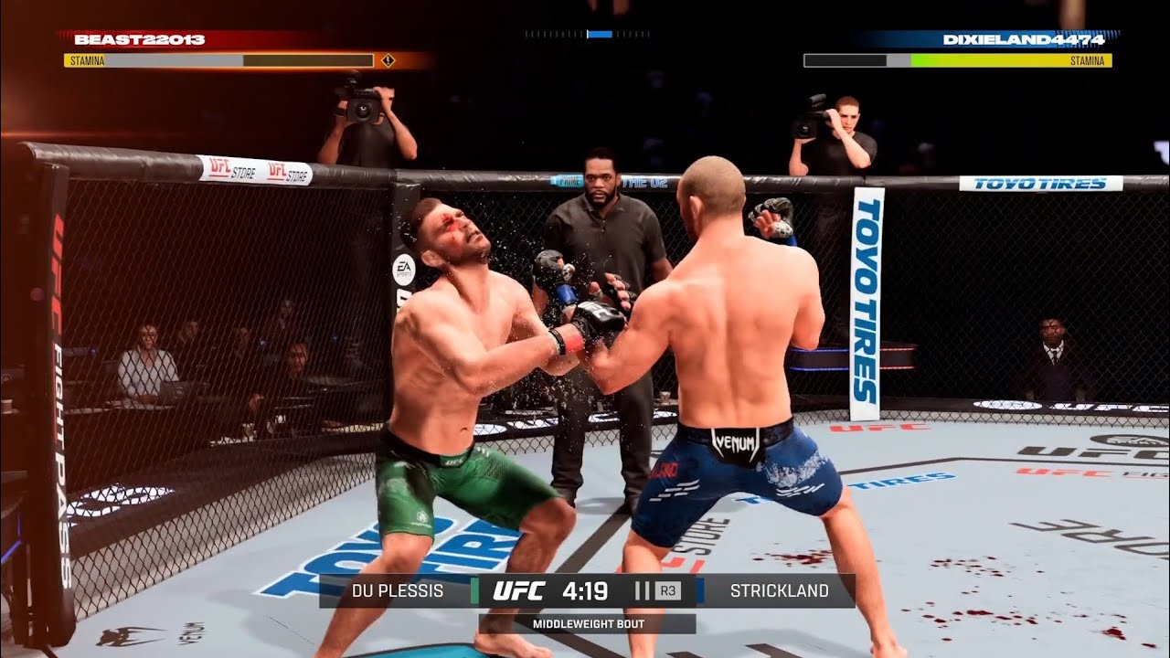 Sean Strickland Vs Dricus Du Plessis!!(UFC 5 Online Ranked)