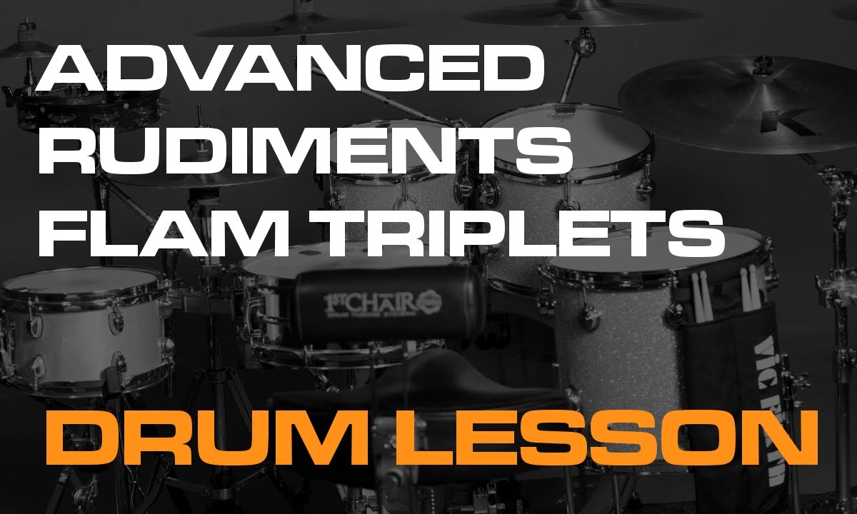 Advanced Rudiments - Hand to hand flam triplets drum lesson Video by Geoff  Fry