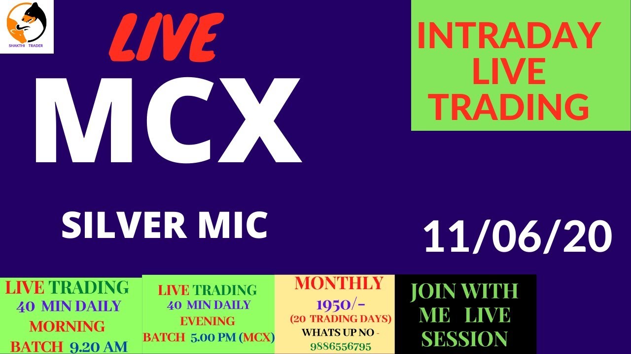 AMAZING INTRADAY LIVE SESSION MCX SILVER MIC TRADING YouTube