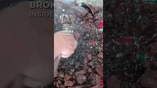 raw gold removal from flux #minerslife #gold #mining #philippines