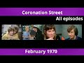 Coronation street  february 1970