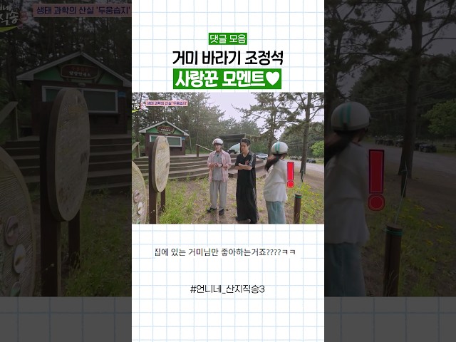 조정석은 유명한 거미 러버임 #언니네산지직송3 #댓글모음