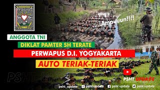 PUKULAN KERAS TNI KEPADA WARGA SH TERATE AUTO TERIAK-TERIAK // DIKLAT PAMTER PERWAPUS DIY PART 1....