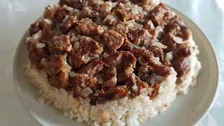 Etli Pirinç Pilavı Tarifi Etli Pilav Nasıl Yapılır Kavurma Etli Pirinç Pilavı