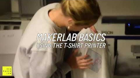 KEA Makerlab T-Shirt Print Tutorial (White Fabric)