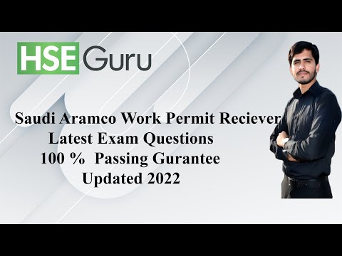 Saudi Aramco| Work permit receiver exam solved questions updated 2022
