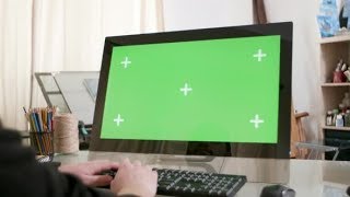 Male Hands Typing a Text on a Computer with Green Screen on | Stock Footage - Videohive