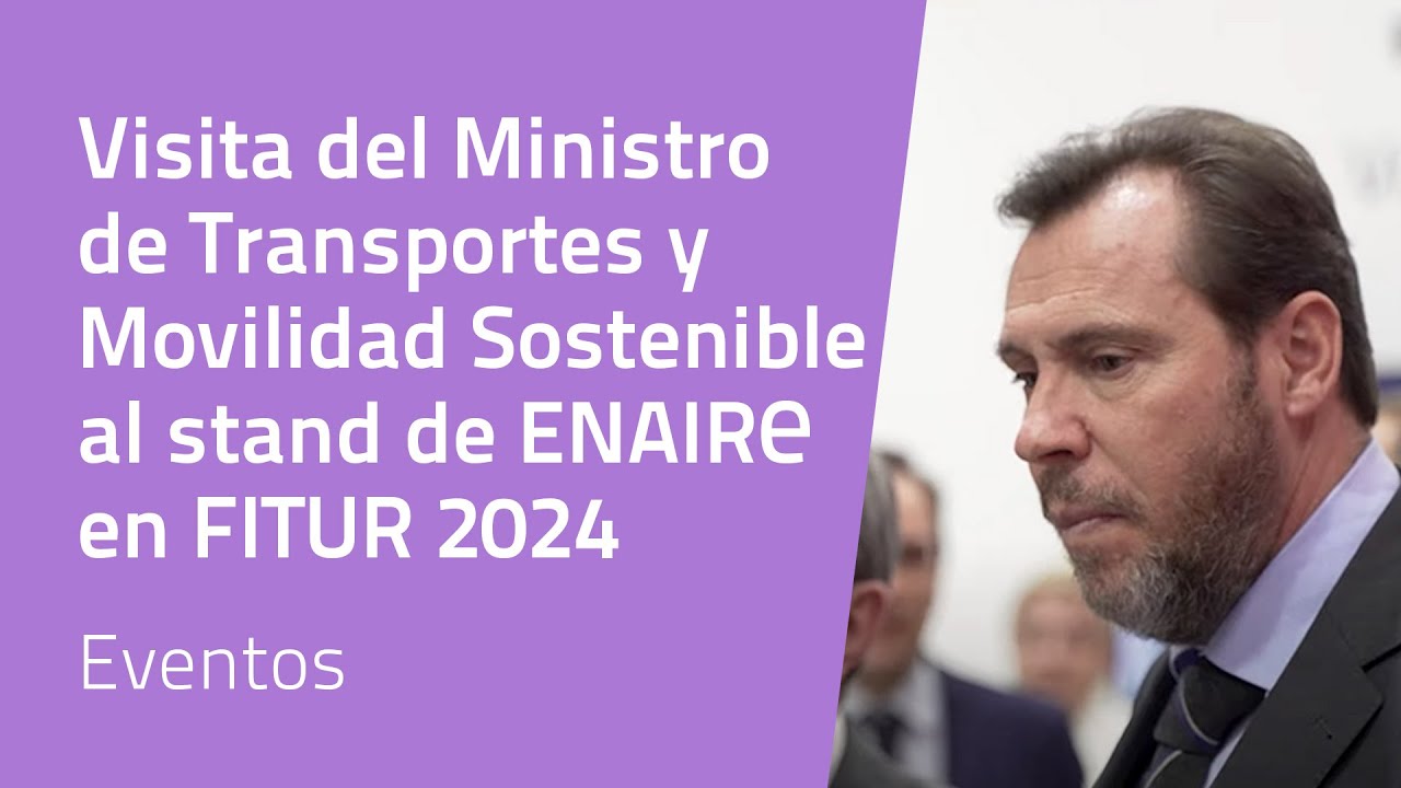 Visita del Ministro de Transportes y Movilidad Sostenible al stand de ENAIRE en FITUR 2024