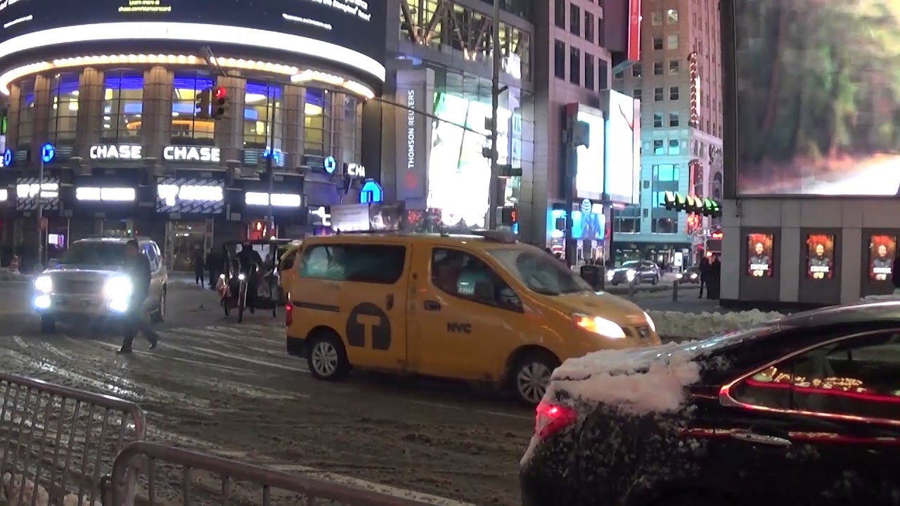 New York on the Day of the January 4 2018 Snowstorm YouTube