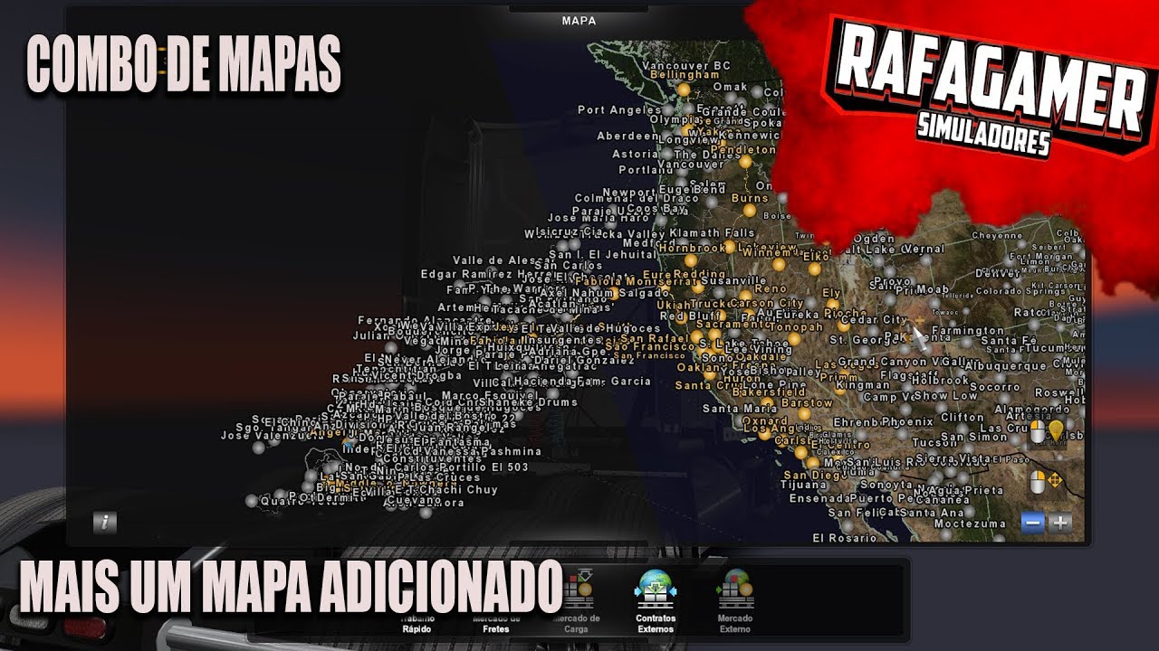 ATS I COMBO DE MAPAS NOVO MAPA ADICIONADO - YouTube