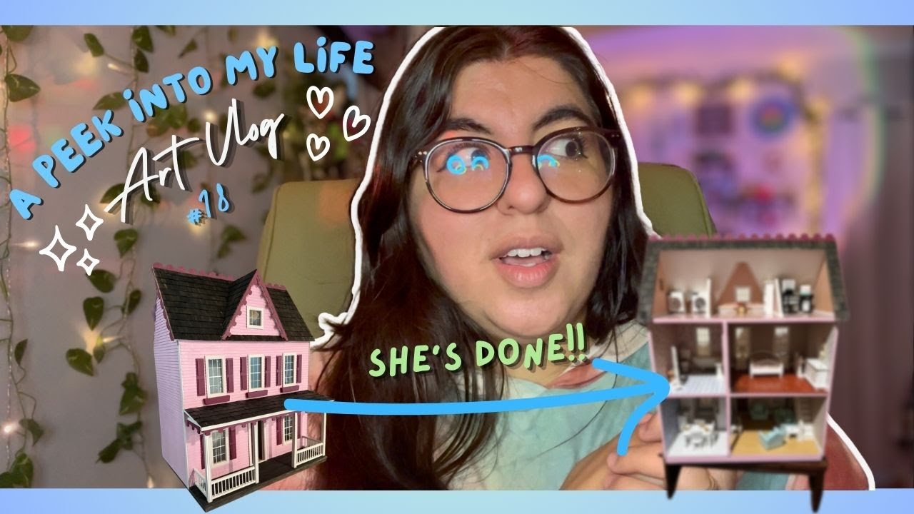 Art Vlog #18 ~ Building My Daughter’s Dream Dollhouse: FINALLY DECORATING! (Part 3)