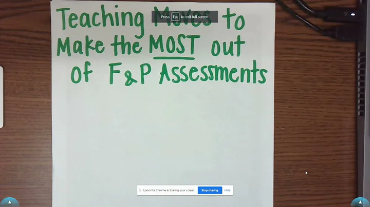 Teaching Moves to Make the Most out of F&P Assessm...