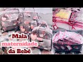 Arrumando a Mala maternidade da Anna Laura + resenha das bolsas mamãe nuvem.