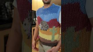 I made my boyfriend a sweater vest