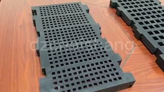 mesto modular urethane screen mesh 12*12,pu sieve plate 305*610,mining ore stone screen mesh