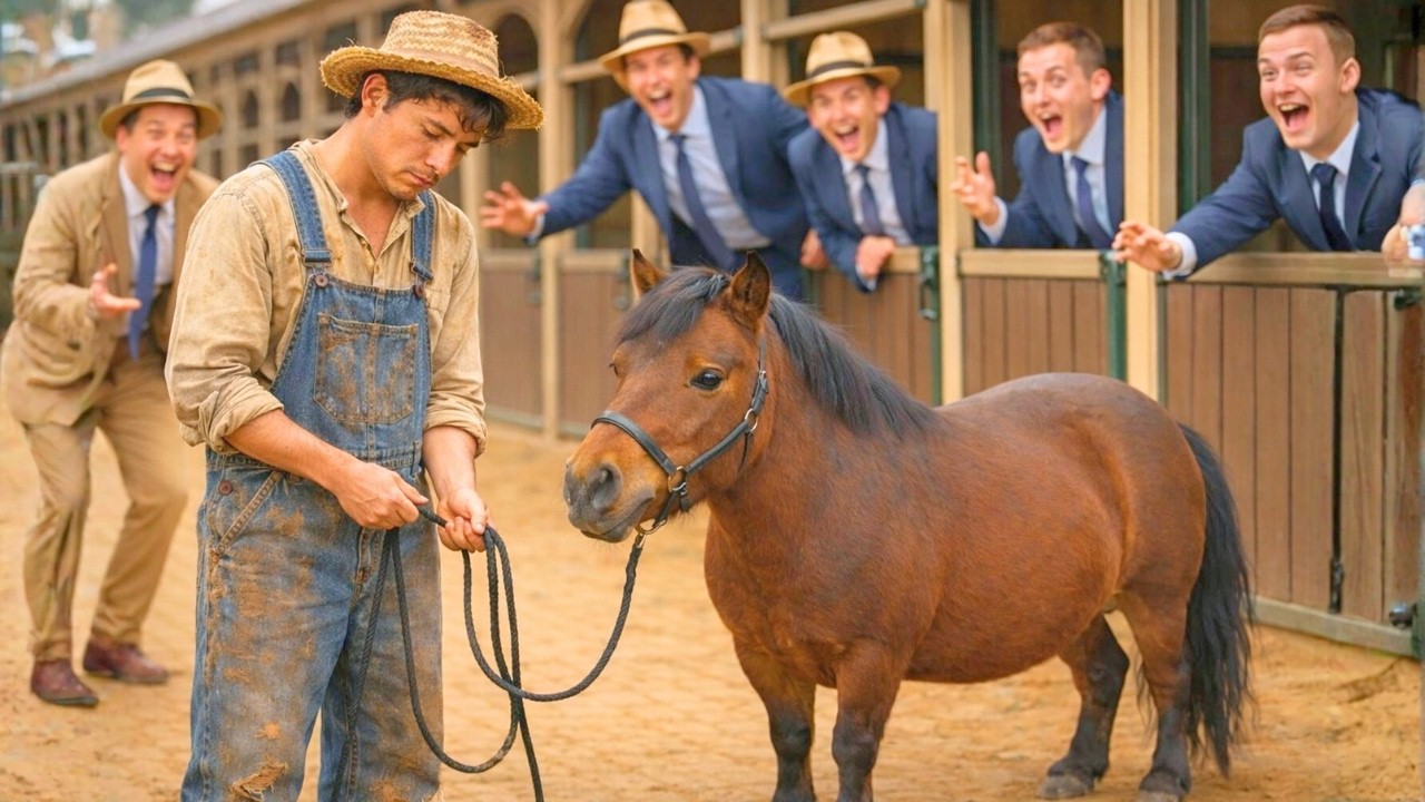 CABALLO DE PATAS CORTAS ES RECHAZADO EN UNA SUBASTA, UN JOVEN HUMILDE LO COMPRA Y LO QUE HACEN ES...