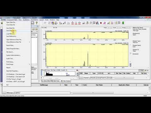 CDF Files Conversion (Shimadzu GC/MS)