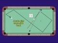 Pool and billiards cross-side double-kiss bank of a frozen ball (NV B.94)