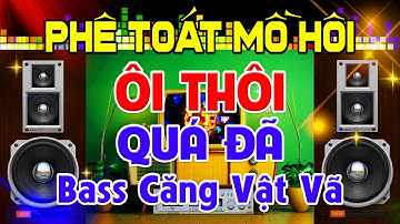 PHÊ Toát Mồ Hôi, Nhạc Test Loa CỰC CHUẨN 8D - Nhạc Disco REMIX Bass Căng Vật Vã - Ôi Thôi Quá Đã