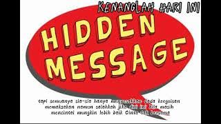 Hidden Message - Kenanglah Hari Ini ( Cover Marry Ann )