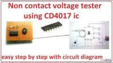 AC Voltage Detector - How to make Wireless Tester Using 4017 IC (Non Contact - Very Sensitive)