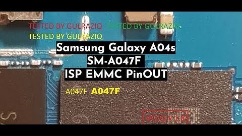Samsung Galaxy A04s SM-A047F ISP eMMC Pinout Guide #gsmsanjoy